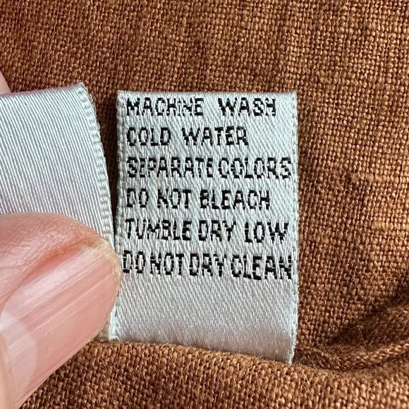 Chic Chico's Design 100% Linen Sleeveless Brown Midi Dress Size 1( USA M/8) - Picture 7 of 12